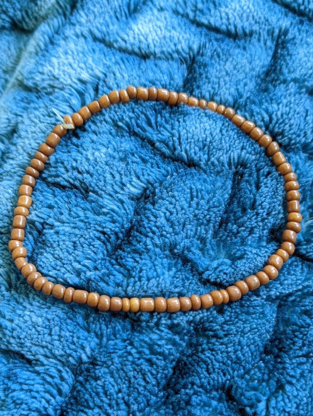 Handcrafted Brown Beaded Stretch Bracelet